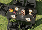 GREENVINES Outdoor Dining Chair | HDPE | Patio Chairs | All-Weather | Black - Image 4