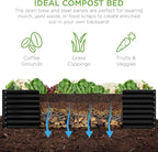 Best Choice Products 8x4x2ft Outdoor Metal Raised Garden Bed, Deep Root Planter - Image 5