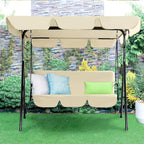 AECOJOY Porch Swing with Stand, 3-Seat Outdoor Clearance Porch Swings - Image 7