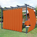 Easy-Going Outdoor Patio Curtains Detachable Tab Top Windproof Weatherproof by Easy-Going