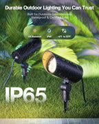 HIBOITEC 2 Pack 30W Outdoor LED Spot Lights 120V Plug in Flag Pole Light 3000LM - Image 4