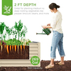 Best Choice Products 6x3x2ft Outdoor Metal Raised Garden Bed, Deep Root Box - Image 3