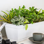 The HC Companies 24" Eclipse PlasticWindow Box 7.76"x24"x6.57" in White Color - Image 4