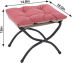 15" Foldable Foot Stool Ottoman - Image 5
