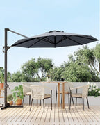 GarveeLife 10 ft Patio Umbrella Outdoor Large Cantilever Umbrella Market Sun - Image 7