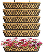 6 Pack 30 Inch Window Boxes Planters Railing Planter Box by KarlliuHOMEGARDEN