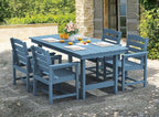 SERWALL Patio Table Set, Outdoor HDPE Dining Furniture - Image 7