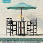 Ciokea 3-Pcs Bistro Table and Chairs, All-Weather Round High Top Bar Table - Image 8