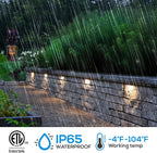 LEONLITE 8-Pack Premium Series 5CCT 4 Inch LED Hardscape Lighting Swivel - Image 5
