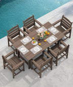 SERWALL 8-Piece Patio Dining Sets - Image 8