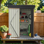 Greesum 5×3FT Outdoor Storage Shed, Metal Patio Storaged Sheds - Image 7