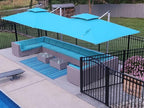 PURPLE LEAF 10' X 13' Patio Umbrella Outdoor Rectangle Umbrella Large - Image 2