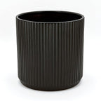 Amazon Basics Fluted Ceramic Round Planter by AmazonBasics