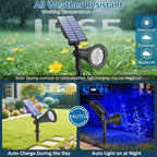 T-SUNUS Christmas Solar Landscape Spotlights Outdoor IP65 Waterproof Blue Spot - Image 3