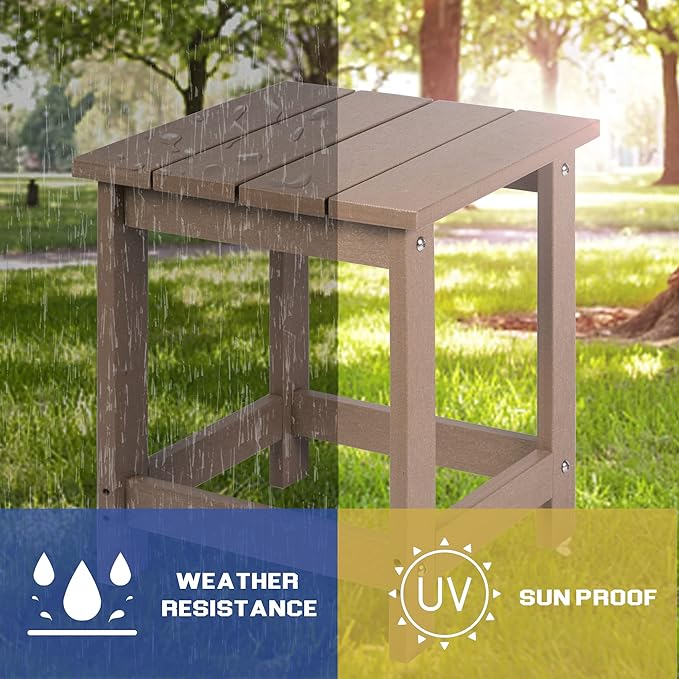 LZRS Adirondack Square Outdoor Side Table - Image 4