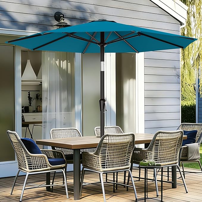 AreShark 9 FT Patio Umbrella for Outdoor, Outdoor Table Umbrella - Image 2