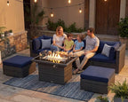 NICESOUL 7 Piece Outdoor Sectional Sofa Set - Image 3
