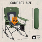 Portal Outdoor Rocking Chair Camping Folding Portable Rocker - Image 3