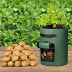 Delxo 5 Pack 7 Gallon Potato Growing Bags, Planter Garden Grow Bags - Image 7