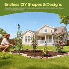 4 Pack Garden Trellis for Climbing Plants Outdoors, Vegetables - Image 2