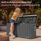 EAST OAK Outdoor Storage Box, 60 Gallon Deck Box Indoor and Outdoor Use - Image 3