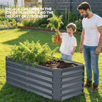 ZORMY 4×2×1.4ft Galvanized Raised Garden Bed Kit, Metal Planter Boxes Outdoor - Image 5
