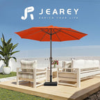 JEAREY 9FT Outdoor Patio Umbrella Outdoor Table Umbrella - Image 7