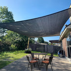 SUNLAX Sun Shade Sail 8' x 10' Graphite Grey Rectangle Canopy Sail Shade Cover by SUNLAX