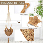 Shappy 1 Pack Jute Crochet Long Plant Hanger - Image 3