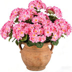 Artificial Geraniums Flowers for Outdoors, 6 Bundles Realistic Silk Fake - Image 4