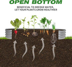 Galvanized Raised Garden Bed Kit 8ft Galvanized Planter Garden Boxes Outdoor - Image 6