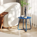 HollyHOME Round Metal Side Table, Rust-Resistant Patio Small Plant Stand - Image 9