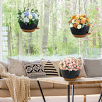 10 inch Hanging Planters for Indoor Plants, 3 Pack Self-Watering Hanging - Image 2