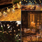 Brightown Solar Moroccan String Lights Outdoor 60 LED 36 Ft Globe Fairy Lights - Image 8