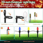 50 Pack Christmas Light Stakes 8.5"-10" - Image 4