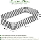 4 PCS 4x2ft Galvanized Raised Garden Bed Outdoor, Metal Garden Bed - Image 3