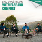 SUNNYFEEL Camping Directors Chair, Heavy Duty, Oversized Portable Folding Chair - Image 6