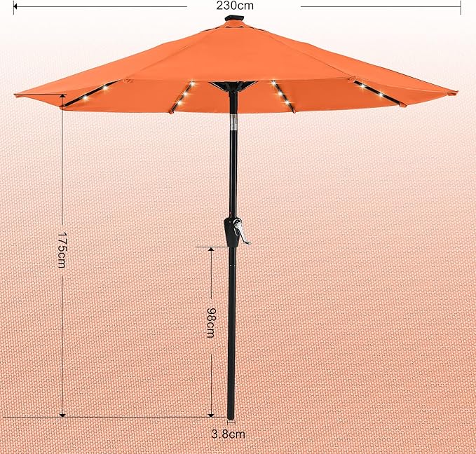 ABCCANOPY Durable Solar Led Patio Umbrellas - Image 3