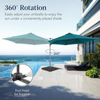 Best Choice Products 10ft Offset Cantilever Hanging Market Patio Umbrella - Image 3