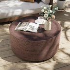 UPHA Outdoor Round Coffee Table, Small Modern Minimalist Accent Tables by UPHA