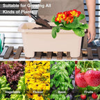 Self-Watering Rectangle Planter Boxes 8-Pack, 15.7-Inch Window Box Planter - Image 6