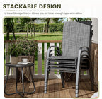 UDPATIO Patio Chairs Set of 8, Stackable Outdoor Dining Chairs - Image 4