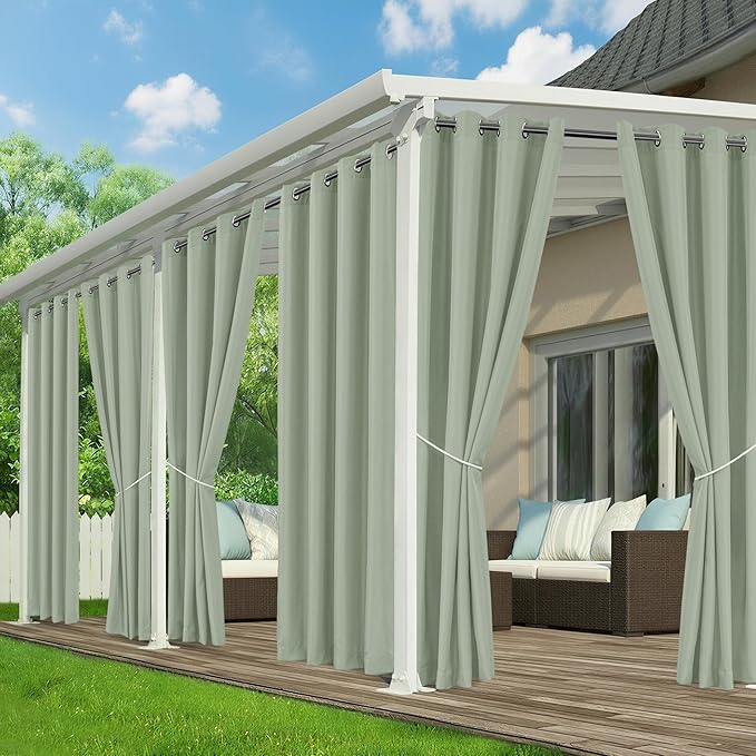 Outdoor Curtains for Patio Waterproof by RichSets