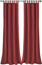 Elrene Home Fashions Matine Weatherproof Tab-Top Indoor/Outdoor Solid Color by ElreneHomeFashions