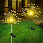 Solar Garden Lights Outdoor, 6 Pack 120 LED Twinkling Firework Lights Decorative - Image 2
