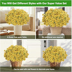 Artificial Flowers for Outdoor, Silk Flowers No Fade Fake Plastic Flowers UV - Image 5