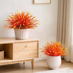 Artificial Fake Plants Flowers for Outdoors Fall Decor, 12 Bundles Fall Leaves - Image 7