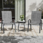 UDPATIO Patio Chairs Set of 2, Stackable Outdoor Dining Chairs - Image 2