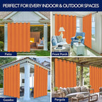 PureFit Outdoor Curtains for Patio Waterproof Weatherproof, UV Resistant - Image 5