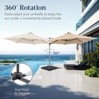 Best Choice Products 10ft Offset Cantilever Hanging Market Patio Umbrella - Image 3
